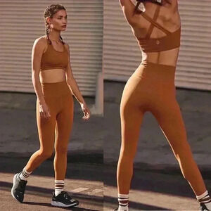 Free People Movement High-Rise 7/8 Happiness Runs Leggings Small NWOT $70